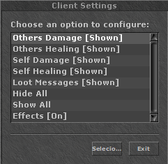 Client Settings